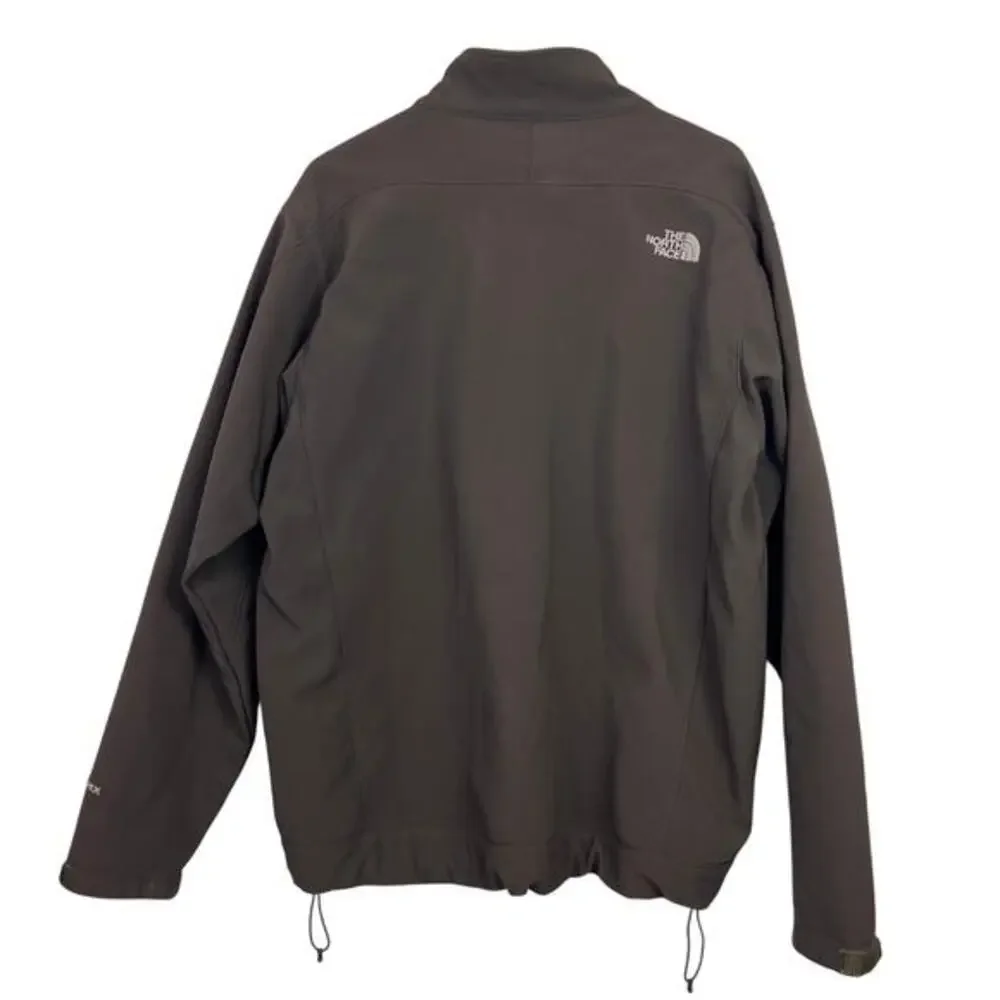 EUC The North Face TNF Apex Bionic Jacket Men XL Brown Full Zip Fleece Line Coat